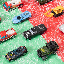 Load image into Gallery viewer, Toy Vehicle Advent Calendar with 24 Mini Cars and Trucks in 1 to 64 Scale for Car Fans