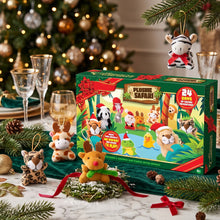 Load image into Gallery viewer, Mini Plush Animal Advent Calendar with 24 Daily Surprises for Christmas