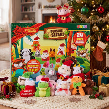 Load image into Gallery viewer, Mini Plush Animal Advent Calendar with 24 Daily Surprises for Christmas