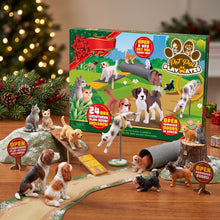 Load image into Gallery viewer, Dog and Cat Figurine Advent Calendar with 24 Pets and a Pet Village Play Mat
