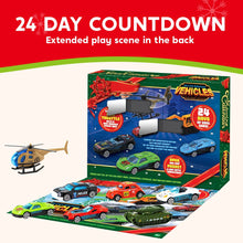 Load image into Gallery viewer, Toy Vehicle Advent Calendar with 24 Mini Cars and Trucks in 1 to 64 Scale for Car Fans