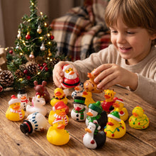 Load image into Gallery viewer, Rubber Duck Advent Calendar with 24 Floating Bath Ducks for Christmas Countdown