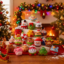Load image into Gallery viewer, Hanging Mini Plush Advent Calendar with 24 Holiday Characters for Christmas Trees