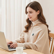 Load image into Gallery viewer, USB Heated Shawl Blanket with Three Heat Levels and Eight Heating Zones