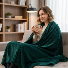 Load image into Gallery viewer, Duck Blue Sofa Blanket for Soft Warm Comfort