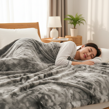 Load image into Gallery viewer, Faux Fur Wolf Blanket