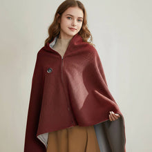 Load image into Gallery viewer, USB Heated Shawl Blanket with Three Heat Levels and Eight Heating Zones