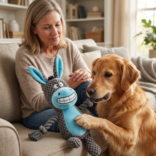 Load image into Gallery viewer, Donkey Plush Dog Toy Soft, Durable & Interactive
