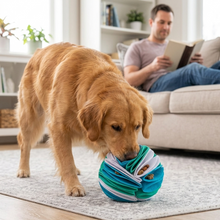 Load image into Gallery viewer, SniffBall Dog Snuffle Toy Interactive Treat Search Ball