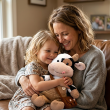 Load image into Gallery viewer, Plush Cow in Overalls