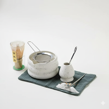 Load image into Gallery viewer, Traditional Japanese Matcha Tea Set with Ceramic Bowl and Bamboo Whisk