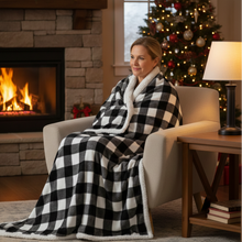 Load image into Gallery viewer, Scottish Fleece Blanket, Soft Warm Tartan Throw