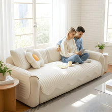 Load image into Gallery viewer, Thick Tuft Fleece Sofa Cover for Warm Winter Coziness