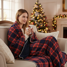 Load image into Gallery viewer, Scottish Christmas Plaid Throw Blanket