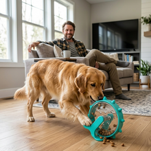 Load image into Gallery viewer, Treat Dispensing Toy for Dogs, Interactive Rolling Wheel