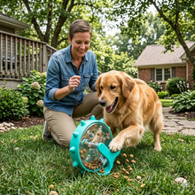 Load image into Gallery viewer, Treat Dispensing Toy for Dogs, Interactive Rolling Wheel