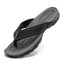 Load image into Gallery viewer, Mens Athletic Flip Flops with Contoured Footbed and Rubber Grip Sole