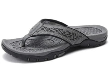 Load image into Gallery viewer, Mens Athletic Flip Flops with Contoured Footbed and Rubber Grip Sole