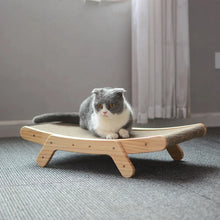 Load image into Gallery viewer, Cat Scratching Board, Wooden Pine and Corrugated Cardboard