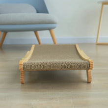 Load image into Gallery viewer, Cat Scratching Board, Wooden Pine and Corrugated Cardboard