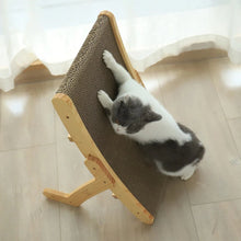 Load image into Gallery viewer, Cat Scratching Board, Wooden Pine and Corrugated Cardboard