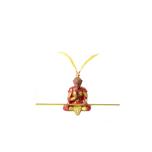 Load image into Gallery viewer, Purple Clay Monkey King Tea Pet Lucky Buddha Statue Feng Shui Ornament