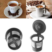 Load image into Gallery viewer, 3-Pack Reusable Stainless Steel Coffee Filter Pods with Spoon for 1.0 and 2.0 Brewers