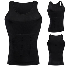 Load image into Gallery viewer, Men's Slimming Body Shaper Vest with Waist Trainer and Tummy Control