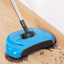 Load image into Gallery viewer, 3-in-1 Stainless Steel Push Broom with Dustpan and Scraper for Easy Home Cleaning