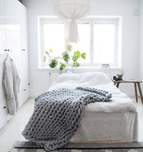 Load image into Gallery viewer, DIY Knitting Blanket Kit With Soft Hypoallergenic Acrylic Yarn