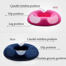 Load image into Gallery viewer, Memory Foam Donut Seat Cushion for Tailbone Support