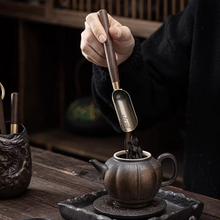 Load image into Gallery viewer, Dragon Gilt Ceramic Tea Set with Pottery Canister and Lotus Pot for Traditional Tea Ceremony