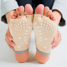 Load image into Gallery viewer, Non Slip Quick Dry Yoga and Pilates Socks for Women Cotton Blend With Silicone Grip
