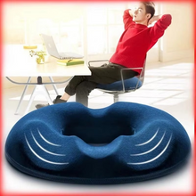 Load image into Gallery viewer, Memory Foam Donut Seat Cushion for Tailbone Support