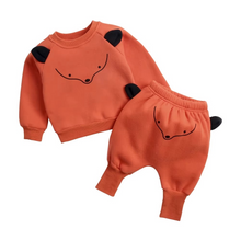 Load image into Gallery viewer, Cozy Winter Baby Outfit Set Cotton Long Sleeve Top and Pants