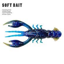 Load image into Gallery viewer, 8pcs Floating Soft Shrimp Baits, 2.5in 0.14oz Silicone Crankbait Fishing Lures for Bass and Freshwater Game Fish
