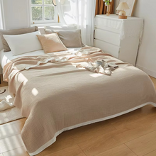 Load image into Gallery viewer, Muslin Cotton Blanket Multi-Layer Lightweight Bedspread