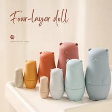 Load image into Gallery viewer, Silicone Stacking Nesting Dolls Montessori Toy for Babies and Toddlers