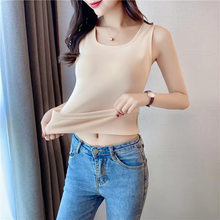 Load image into Gallery viewer, Women's Velvet Thermal Vest Sleeveless Top