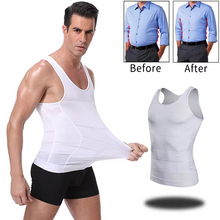 Load image into Gallery viewer, Men's Slimming Body Shaper Vest with Waist Trainer and Tummy Control