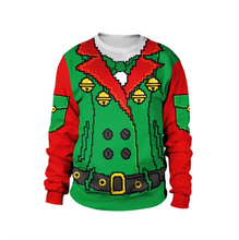 Load image into Gallery viewer, Unisex Retro Santa Claus Christmas Sweater