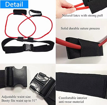 Load image into Gallery viewer, Resistance Training Belt with Elastic Bands for Squats, Leg Strength and Agility Workouts