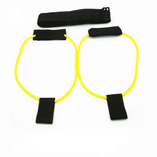 Load image into Gallery viewer, Resistance Training Belt with Elastic Bands for Squats, Leg Strength and Agility Workouts