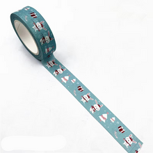 Load image into Gallery viewer, Christmas Washi Tape with Snowflake and Reindeer Designs for Holiday Crafts