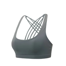 Load image into Gallery viewer, Women's Cross Back Push Up Sports Bra for Fitness, Running, and Yoga