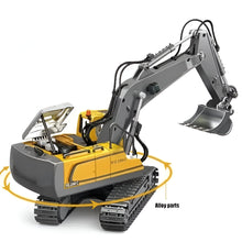 Load image into Gallery viewer, Remote Controlled Bulldozer and Excavator Set for Kids, Robust Construction Vehicles