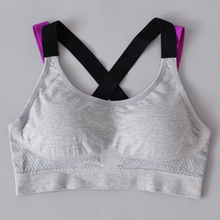 Load image into Gallery viewer, Lovely Push Up Cross-Strap Wireless Padded Sports Bra for Women