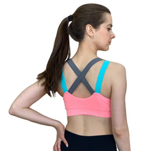 Load image into Gallery viewer, Lovely Push Up Cross-Strap Wireless Padded Sports Bra for Women