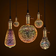 Load image into Gallery viewer, 3D Starburst LED Bulb – Vintage Edison Firework Light – E27
