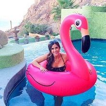 Load image into Gallery viewer, Pink Flamingo Inflatable Pool Float